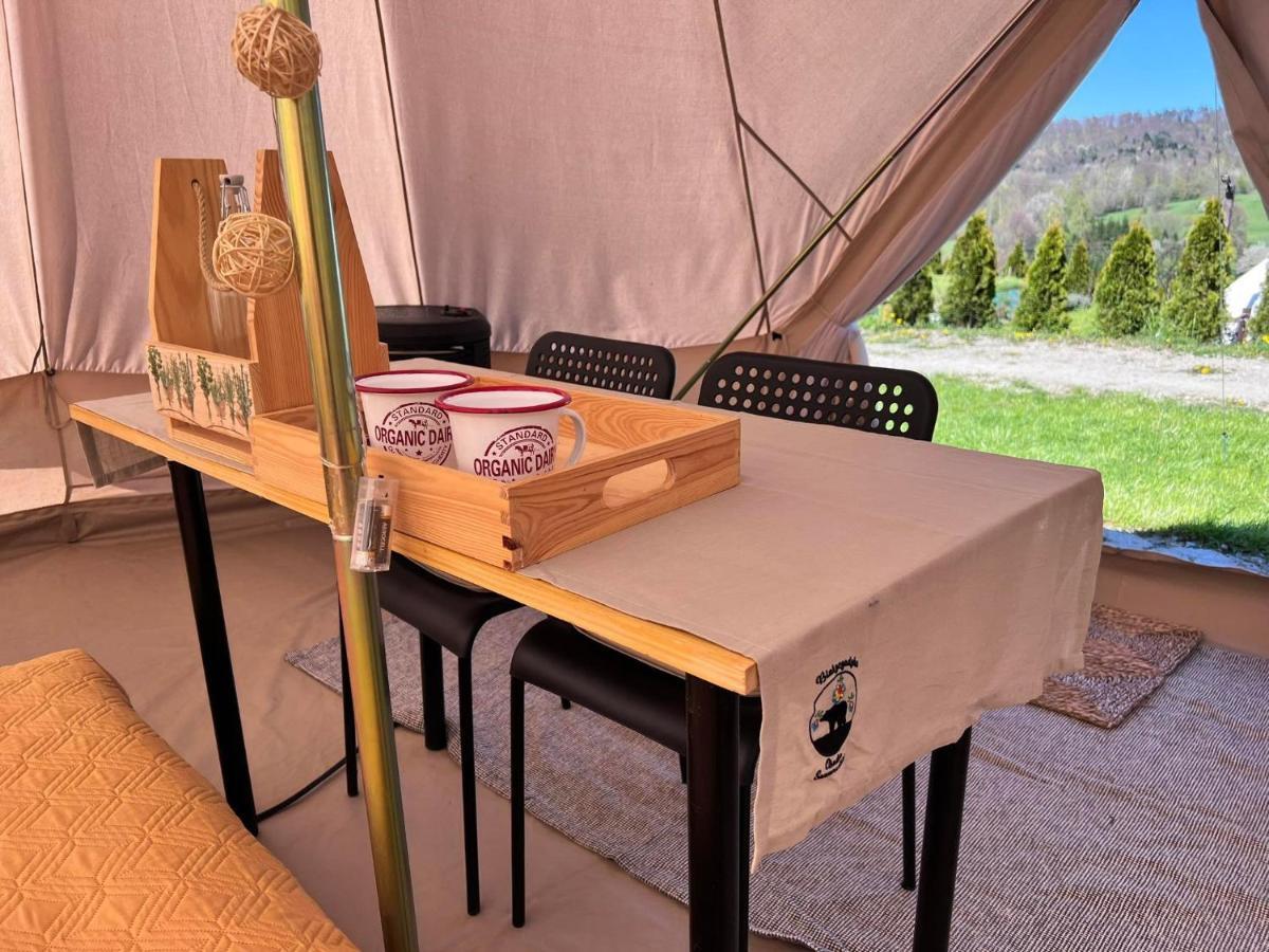 Отель Glamping Bieszczady Z Jacuzzi I Basenem Солина Экстерьер фото