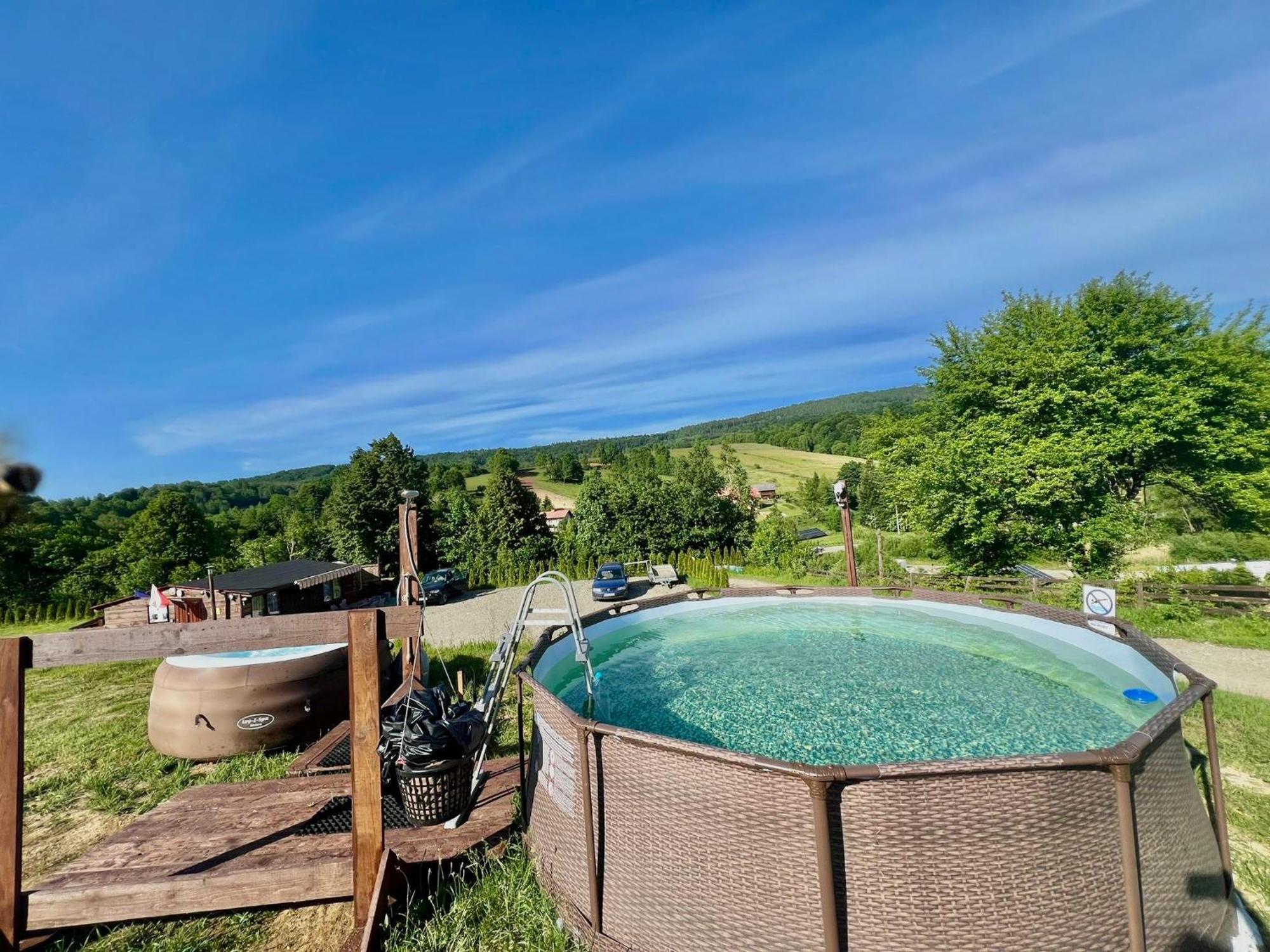 Отель Glamping Bieszczady Z Jacuzzi I Basenem Солина Экстерьер фото